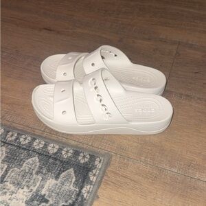 CROCS Classic White Slide Sandals